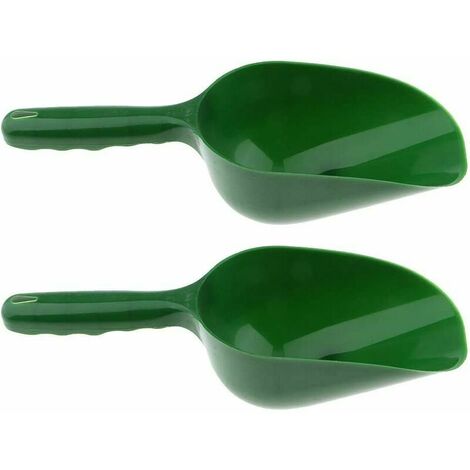 2 pièces/Ensemble Pelle de Jardin en Plastique Pratique pour Le Sol Le Compost la Plantation ou Le rempotage des Plantes Vert