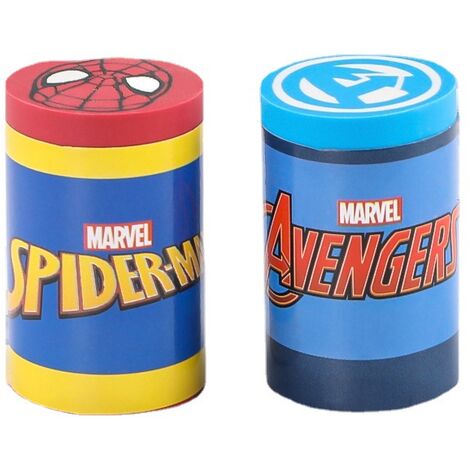 2 pièces/ensemble Super héros The Avengers Marvel Spiderman enfants crayon gommes gomme en caoutchouc pour enfants école fournitures de bureau enfants cadeau
