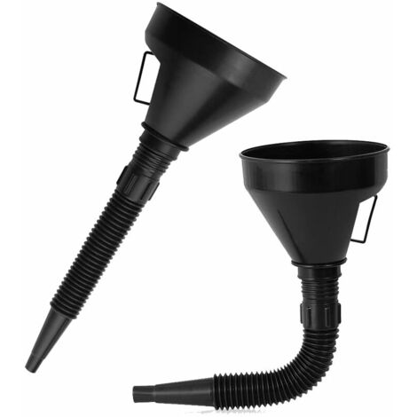 2 Pièces Entonnoir Essence avec Filtre Entonnoir à Carburant en Plastique Entonnoir Essence Moto Extensible Entonnoir Huile Voiture Entonnoir Huile Moteur Moto pour Eau, Gaz Naturel, Pétrole