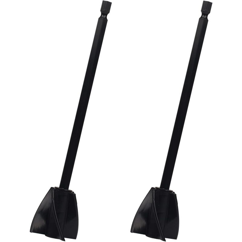 Linghhang - 2 Pieces Epoxy Resin Mixers Plastic Mixer Attachment Drill Spiral Paint Stirrer for Epoxy Resin, Latex Paint, Glazing and Coating Mixing