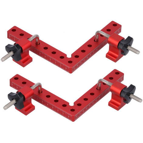 2 Pièces Équerre de Positionnement à 90°, Accessoires de Serrage pour Assemblage Bois, 160mm