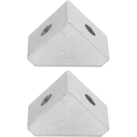 2 Pièces Équerre de Renfort d'Angle Intérieur, Support Triangulaire Droit 15x15mm, Réf. 320400010001