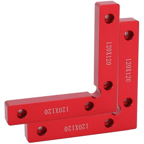 2 Pièces Équerres de Serrage à 90 Degrés pour Menuiserie et Bricolage 120x120