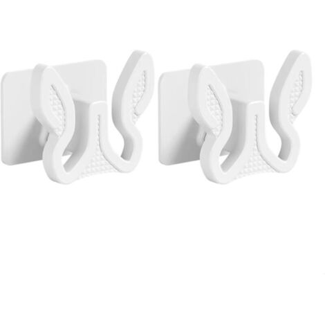2 pièces Étagère à chaussures murale en plastique, polyvalente et portable, idéale pour la salle de bain ou le salon, Blanc