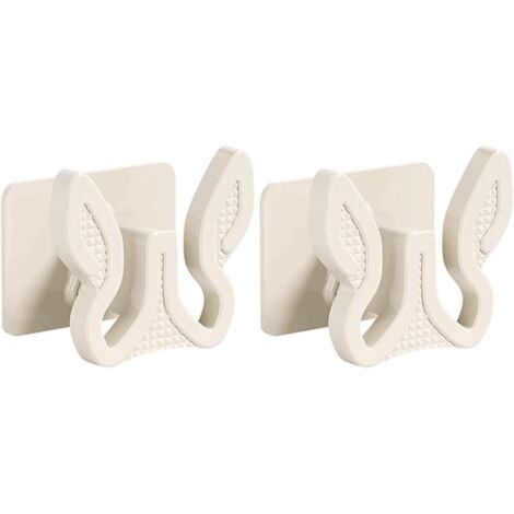 2 pièces Étagère à chaussures murale en plastique, polyvalente et portable, idéale pour la salle de bain ou le salon,Beige