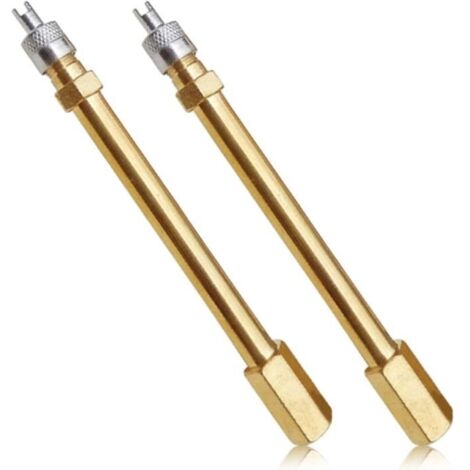 2 Pièces Extension De Valve De Pneu, Universel Embout De Gonflage Empêche Les Fuites pour Autos Trottinettes Camions Vélos