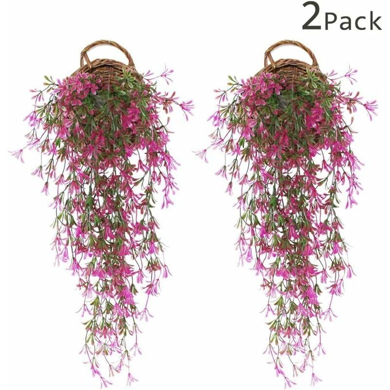 KZQ - 2 Pièces Faux LierrePlante Artificielle LierreChute de LierreFeuille Artificielle De LierreFausses Glycine Décorations de MariageDécorations