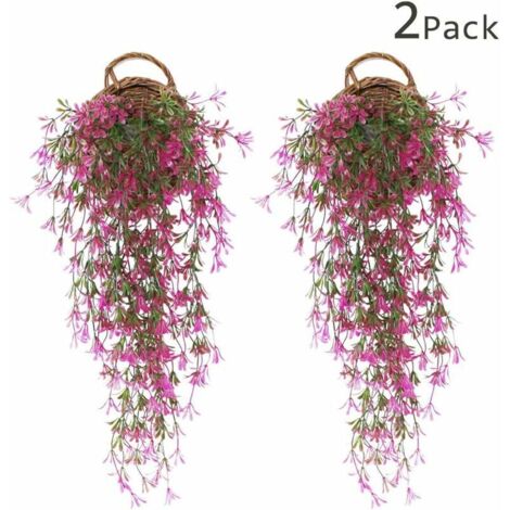 2 Pièces Faux LierrePlante Artificielle LierreChute de LierreFeuille Artificielle De LierreFausses Glycine Décorations de MariageDécorations Pour Fêtes de Jardin - rouge