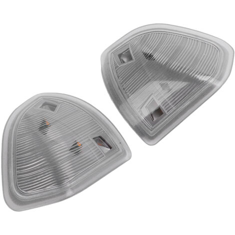 2 Pièces Feux Clignotants LED pour Rétroviseurs Gauche Droite 68302828AA 68302829AA Dodge Ram 1500 2011‑2017 - Blanc Transparent