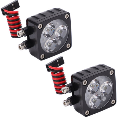2 Pièces Feux LED Clignotants pour Voitures RC 1/8 1/6, Alimentation 5V-13V, Éclairage Universel pour Modèles Radiocommandés