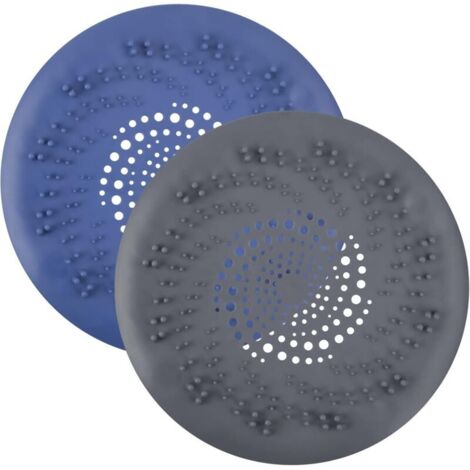 2 pièces Filtre à Évier en Silicone avec Ventouses Collecteur de Cheveux Attrape Cheveux Douche Couvercles de Drain