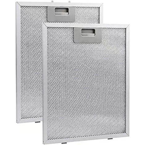 FLITI 2 pièces Filtre à Graisse Métallique pour Hotte Aspirante 320x260mm,Filtre en Maille Accessoire Hotte Aspirante pour Hottes de Cuisine