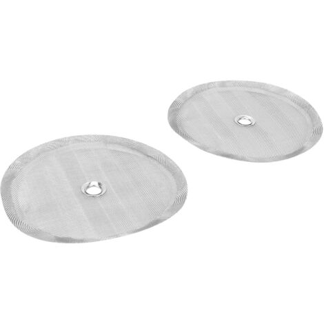 2 Pièces Filtre en Acier Inoxydable 100 Mailles pour Presse à Café, Accessoire de Remplacement
