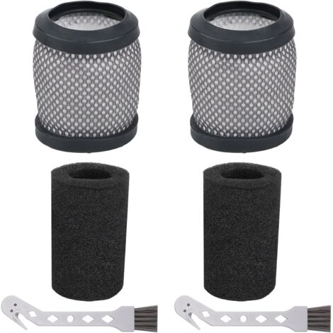 2 Pièces Filtres HEPA avec éponges pour Hoover T116/H-Free 100 Series, pièces de Rechange Accessoires Filtres Lavables  pour Hoover, 2 Brosses