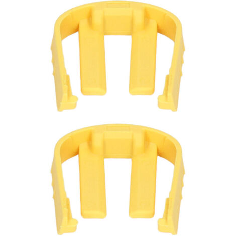 2 Pièces Fixation en C Jaune en Plastique pour Connecteur Rapide Machine à Laver - Compatible Karcher K2 K3 K7