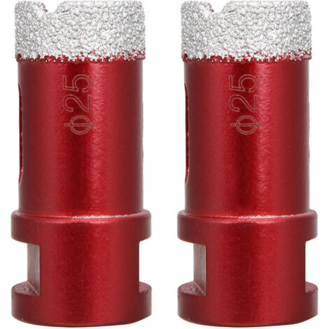 2 Pièces Forets Trépan Diamant Filetage Femelle M14 pour Meuleuse d'Angle, Accessoires Marbre 25mm