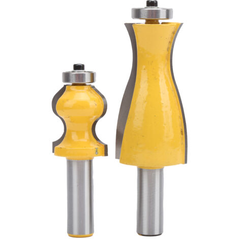 2 pièces Fraise à bois 12mm pour défonceuse, mèche de coupe pour travaux de menuiserie et tronçonnage