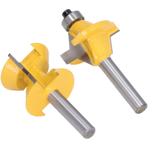 2 Pièces Fraise de Défonceuse 8mm, Couteau à Rainurer 120 Degrés pour Travail du Bois