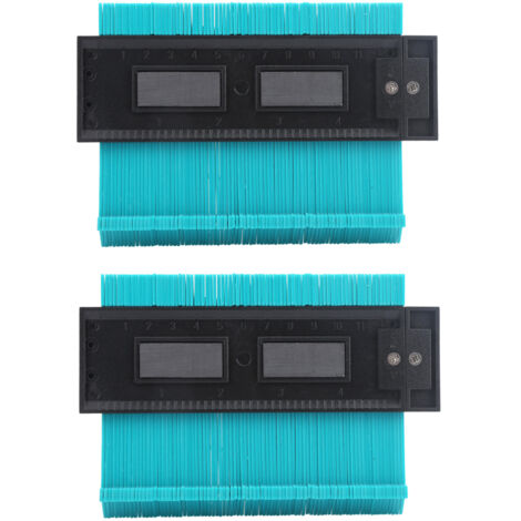 2 Pièces Gabarit de Contour 5 Pouces, Outil de Mesure de Formes Irrégulières Haute Précision pour Menuiserie