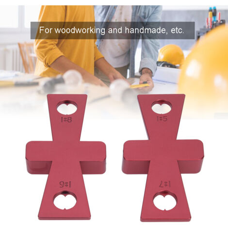 2 Pièces Gabarit de Queue d'Aronde en Plastique ABS - Outil de Marquage pour Menuiserie et Travail du Bois