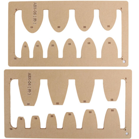 2 Pièces Gabarit en Cuir Acrylique pour Ceinture DIY - Outils de Découpe pour Épée et Queue Carrée