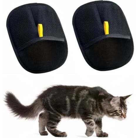 2 Pièces Gant Poil Chat, Double Face Brosse Poils Animaux, Utilisés Pour Le Nettoyage, L'épilation Et La Beauté Pour Les Canapés(B)