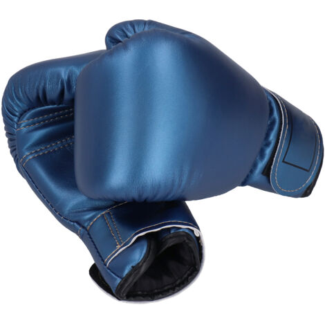 2 Pièces Gants de Boxe Enfants Entraînement Combat Sac de Frappe Kickboxing Bleus