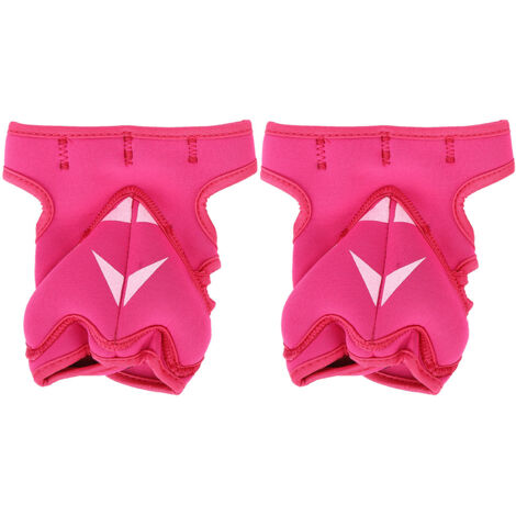 2 Pièces Gants lestés 500g Fitness Entraînement Boxe Homme Femme (Rose)