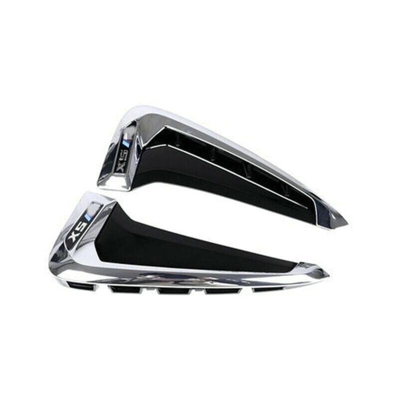 2 pièces Garniture de couvercle de ventilation latérale pour bmw X5 F15 2014-2018 Chrome abs Marqueur Fender