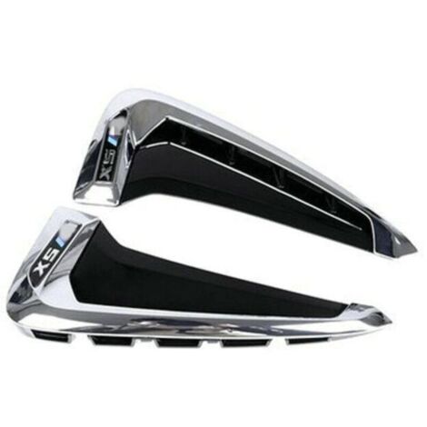 2 pièces Garniture de couvercle de ventilation latérale pour BMW X5 F15 2014-2018 Chrome ABS Marqueur Fender