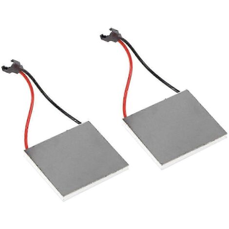 2 pièces - Générateur pour ventilateur de cheminée - Moteur de ventilateur de cheminée - Accessoires pour four et cuisinière - Générateur thermoélectrique - Gris
