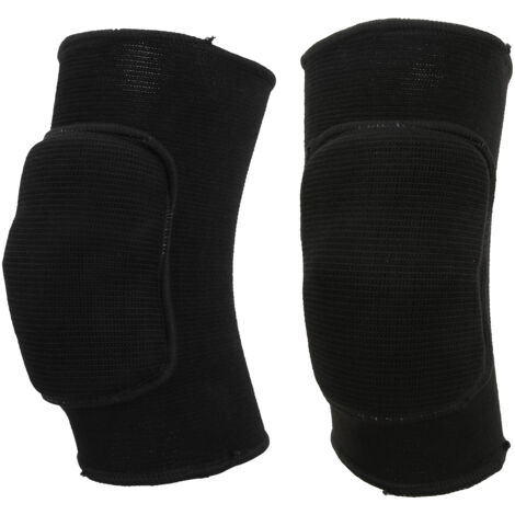 2 pièces Genouillères de Protection Épaisses pour Danse Yoga Gymnastique - Noir Uni