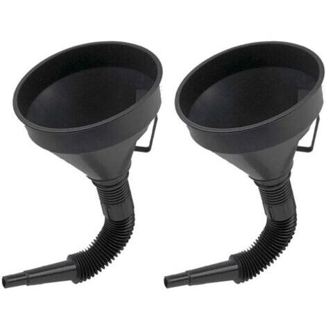 2 Pièces Grands Entonnoir Essence Entonnoir Huile Moteur en Plastique Flexible Entonnoir Filtre avec Filtre pour Moto Voiture Essence et Usages Domestiques