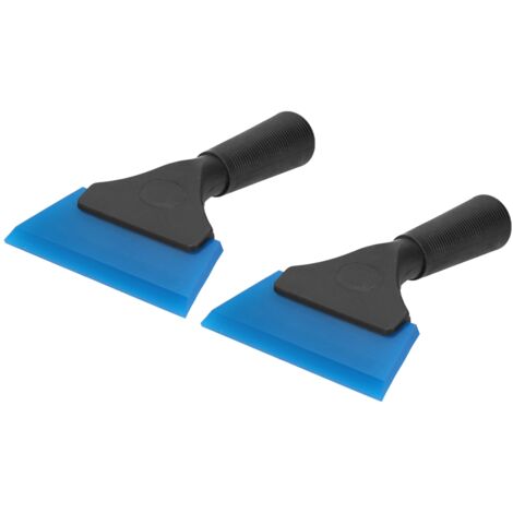 2 pièces Grattoir à Glace pour Voiture avec Manche Antidérapant, Raclette et Pelle à Neige pour Nettoyage Vitres