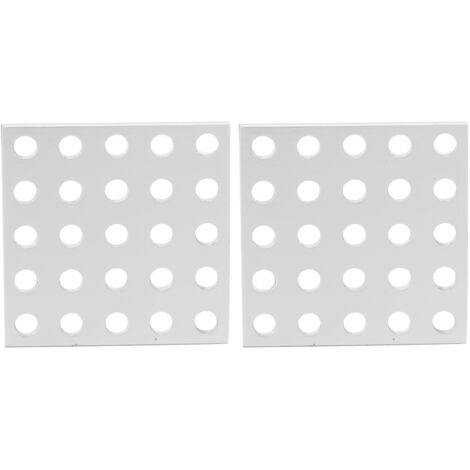 2 pièces Grille Aluminium Panneau Perforé 5x5 Trous Pièces Industrielles 3116‑0040‑0040