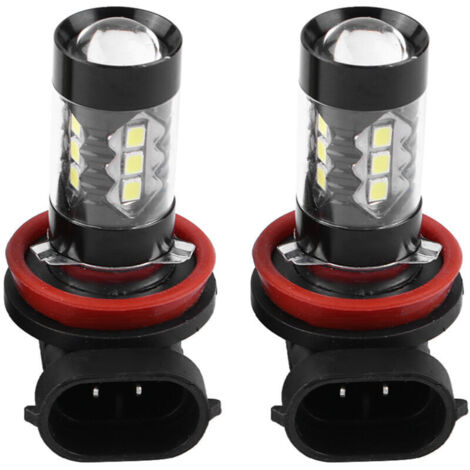 2 pièces H11 H8 12V‑24V 80W ampoules LED de brouillard et lumière de jour pour voiture,de DEBUNS