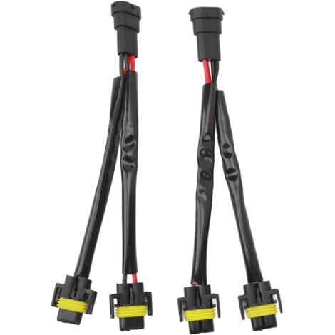 2 pièces H11 H8 H9 faisceau de cblage d'extension mle à femelle 2 voies faisceau de cbles de répartiteur de phare pour prise de cble de camion LED prise de cble