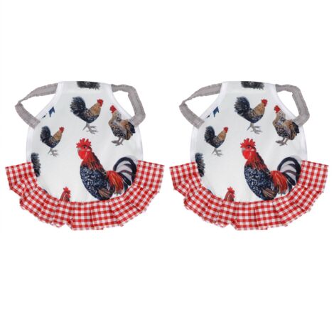 2 Pièces Harnais de Protection pour Poules - Tablier Élastique Protège-Plumes Type C, Accessoires Basse-Cour