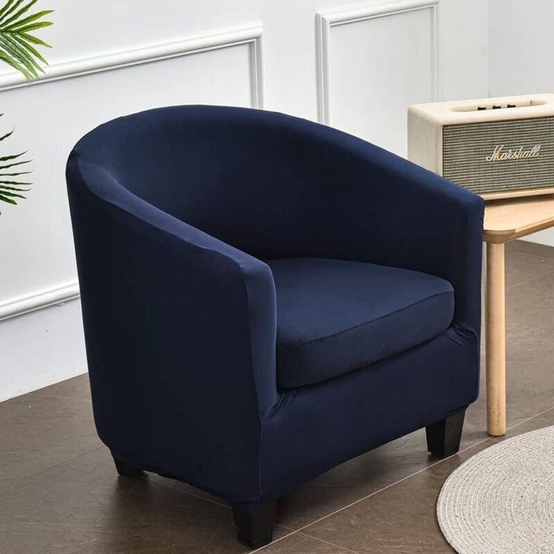 Start - 2 Pièces Housse de Fauteuil Cabriolet Chesterfield, Extensible Couverture de Fauteuil Housse de Canapé Antidérapant Tub Chair Revêtement de