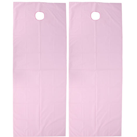 2 pièces Housse de Table de Massage Imperméable Résistante à l'Huile pour Salon de Beauté Rose