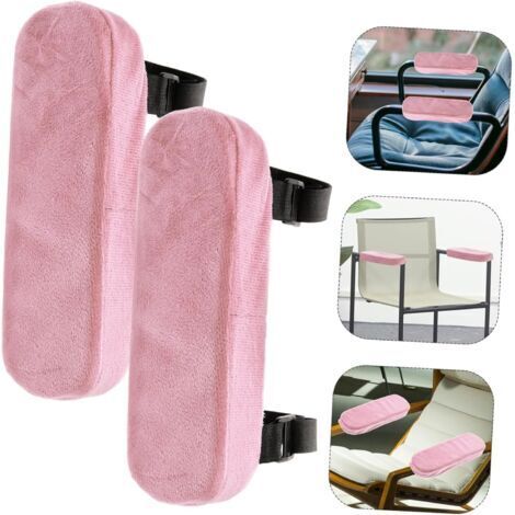 2 pièces Housses de Protection pour Accoudoirs de Chaise de Bureau Coussin Antidérapant Coton PP Couvre-Bras Confortable et Extensible pour Fauteuil de Bureau Chaise de Jeu et