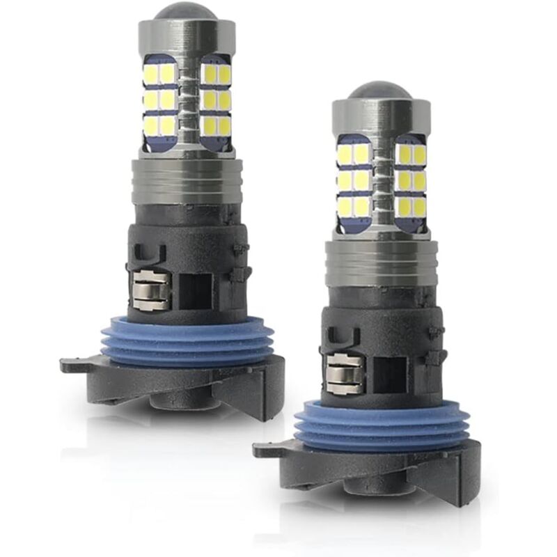 Aiperq - 2 pièces HP24W led ampoules de feux de jour avec base drl ampoule de lumière du jour pour Peugeot 3008 5008 2009-2016 Citroen C5 2008-2017