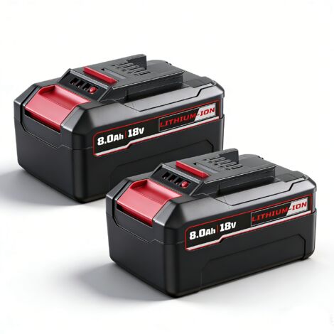 2 pièces HSL1810 Batterie Li-Ion rechargeable 18V 8000mAh pour EINHELL, tous les outils électriques PXC, machines de jardin PXBP-600 PXBP-300 4511396 GE-LC 18 Li