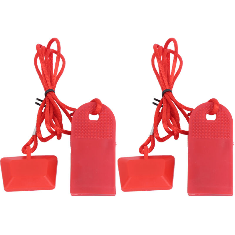 2 Pièces Interrupteur de Sécurité Magnétique pour Tapis de Course, Accessoire Universel à Clip Carré