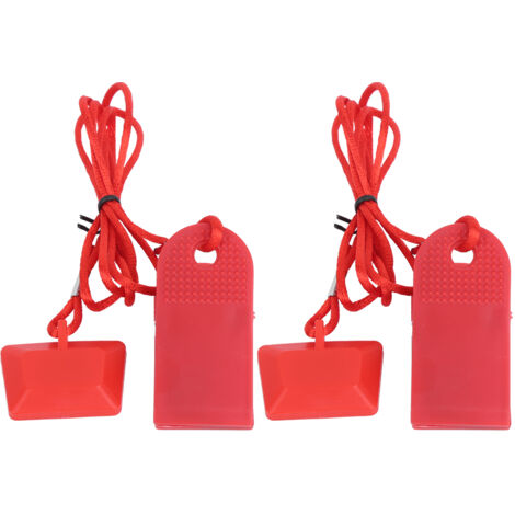 2 Pièces Interrupteur de Sécurité Magnétique pour Tapis de Course, Accessoire Universel à Clip Carré