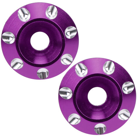2 pièces Joint d'Aileron Arrière Renforcé, Protection Améliorée pour Voitures de Course Tout-Terrain 1/10 1/8 (Violet)