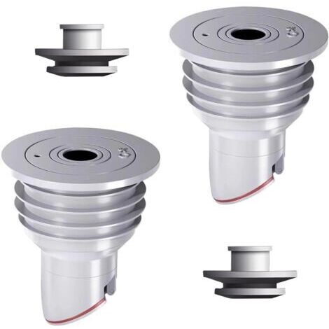 2 Pièces Joint de Tuyau de Machine à Laver, Gris Bouchon Anti Odeur Machine à Laver Bouchon D'Étanchéité de Tuyau D'Évacuation, Joint de Tuyau d'égout Bague d'étanchéité pour Cuisine(35-40 mm)