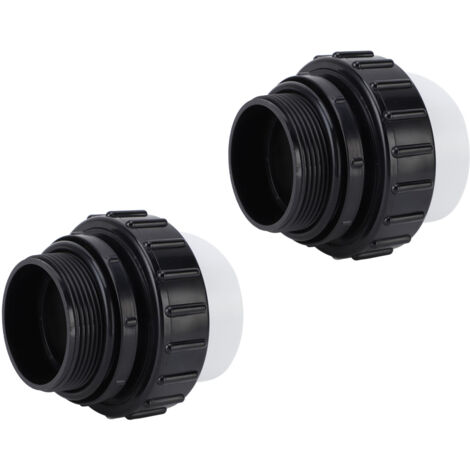 2 Pièces Jointes pour Pompe à Sable 2" MIP x 2" PVC Compatible Intelliflo