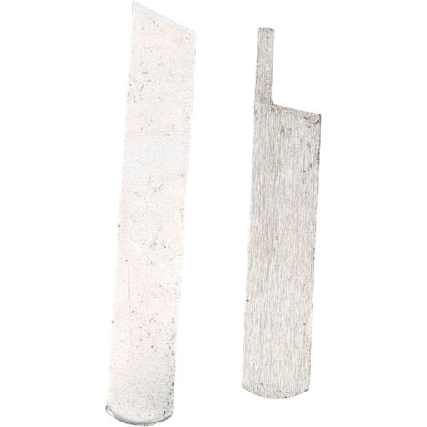 2 Pièces Lames Acier pour Machine à Coudre, Couteaux Supérieurs et Inférieurs pour Surjeteuse Maison Modèle GN1-2 81-6