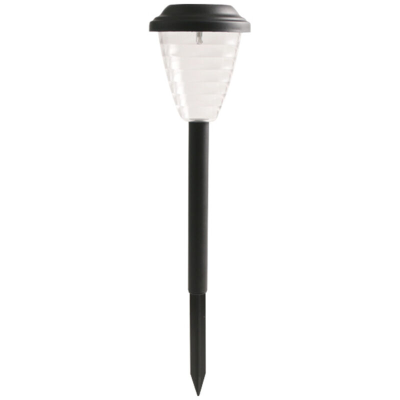 2 Pièces Lampe Solaire Exterieur Jardin, Lumiere Solaire Exterieur avec Colorée LED et Lumière Blanche Chaude, Étanche Lampe Solaire pour Pelouse